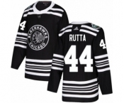 Men's Adidas Chicago Blackhawks #44 Jan Rutta Authentic Black 2019 Winter Classic NHL Jersey