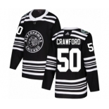 Men's Adidas Chicago Blackhawks #50 Corey Crawford Authentic Black 2019 Winter Classic NHL Jersey