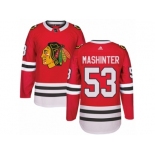 Men's Adidas Chicago Blackhawks #53 Brandon Mashinter Authentic Red Home NHL Jersey