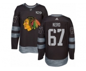 Men's Adidas Chicago Blackhawks #67 Tanner Kero Premier Black 1917-2017 100th Anniversary NHL Jersey