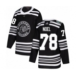 Men's Adidas Chicago Blackhawks #78 Nathan Noel Authentic Black 2019 Winter Classic NHL Jersey