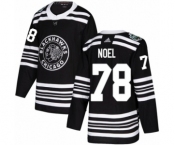 Men's Adidas Chicago Blackhawks #78 Nathan Noel Authentic Black 2019 Winter Classic NHL Jersey