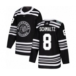 Men's Adidas Chicago Blackhawks #8 Nick Schmaltz Authentic Black 2019 Winter Classic NHL Jersey