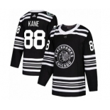 Men's Adidas Chicago Blackhawks #88 Patrick Kane Authentic Black 2019 Winter Classic NHL Jersey