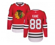 Men's Adidas Chicago Blackhawks #88 Patrick Kane Authentic Red Home NHL Jersey