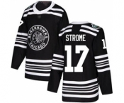 Men's Blackhawks #17 Dylan Strome Black 2019 Winter Classic Stitched Hockey Jersey