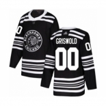 Men's Chicago Blackhawks #00 Clark Griswold Authentic Black Alternate Hockey Jersey