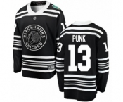 Men's Chicago Blackhawks #13 CM Punk Black 2019 Winter Classic Fanatics Branded Breakaway NHL Jersey