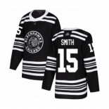 Men's Chicago Blackhawks #15 Zack Smith Authentic Black Alternate Hockey Jersey