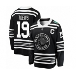 Men's Chicago Blackhawks #19 Jonathan Toews Black 2019 Winter Classic Fanatics Branded Breakaway NHL Jersey