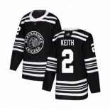 Men's Chicago Blackhawks #2 Duncan Keith Authentic Black Alternate Hockey Jersey