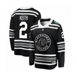 Men's Chicago Blackhawks #2 Duncan Keith Black 2019 Winter Classic Fanatics Branded Breakaway NHL Jersey