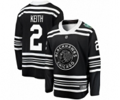 Men's Chicago Blackhawks #2 Duncan Keith Black 2019 Winter Classic Fanatics Branded Breakaway NHL Jersey