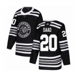 Men's Chicago Blackhawks #20 Brandon Saad Authentic Black Alternate Hockey Jersey