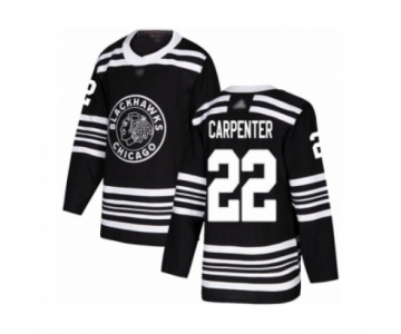 Men's Chicago Blackhawks #22 Ryan Carpenter Authentic Black Alternate Hockey Jersey