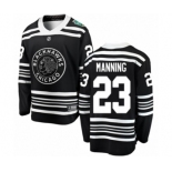 Men's Chicago Blackhawks #23 Brandon Manning Black 2019 Winter Classic Fanatics Branded Breakaway NHL Jersey