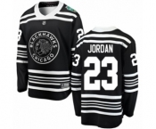 Men's Chicago Blackhawks #23 Michael Jordan Black 2019 Winter Classic Fanatics Branded Breakaway NHL Jersey