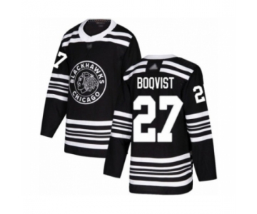 Men's Chicago Blackhawks #27 Adam Boqvist Authentic Black Alternate Hockey Jersey