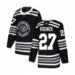 Men's Chicago Blackhawks #27 Jeremy Roenick Authentic Black Alternate Hockey Jersey