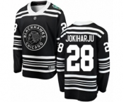 Men's Chicago Blackhawks #28 Henri Jokiharju Black 2019 Winter Classic Fanatics Branded Breakaway NHL Jersey