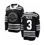 Men's Chicago Blackhawks #3 Pierre Pilote Black 2019 Winter Classic Fanatics Branded Breakaway NHL Jersey