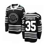 Men's Chicago Blackhawks #35 Tony Esposito Black 2019 Winter Classic Fanatics Branded Breakaway NHL Jersey