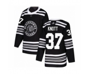 Men's Chicago Blackhawks #37 Graham Knott Authentic Black Alternate Hockey Jersey