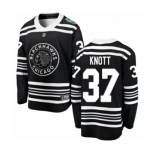 Men's Chicago Blackhawks #37 Graham Knott Black 2019 Winter Classic Fanatics Branded Breakaway NHL Jersey