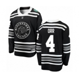 Men's Chicago Blackhawks #4 Bobby Orr Black 2019 Winter Classic Fanatics Branded Breakaway NHL Jersey