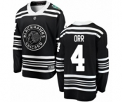 Men's Chicago Blackhawks #4 Bobby Orr Black 2019 Winter Classic Fanatics Branded Breakaway NHL Jersey