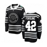 Men's Chicago Blackhawks #42 Gustav Forsling Black 2019 Winter Classic Fanatics Branded Breakaway NHL Jersey