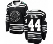 Men's Chicago Blackhawks #44 Jan Rutta Black 2019 Winter Classic Fanatics Branded Breakaway NHL Jersey