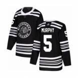 Men's Chicago Blackhawks #5 Connor Murphy Authentic Black Alternate Hockey Jersey