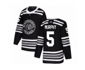 Men's Chicago Blackhawks #5 Connor Murphy Authentic Black Alternate Hockey Jersey