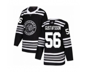 Men's Chicago Blackhawks #56 Erik Gustafsson Authentic Black Alternate Hockey Jersey