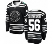 Men's Chicago Blackhawks #56 Erik Gustafsson Black 2019 Winter Classic Fanatics Branded Breakaway NHL Jersey