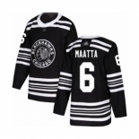 Men's Chicago Blackhawks #6 Olli Maatta Authentic Black Alternate Hockey Jersey