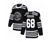 Men's Chicago Blackhawks #68 Slater Koekkoek Authentic Black Alternate Hockey Jersey