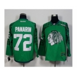 Men's Chicago Blackhawks #72 Artemi Panarin Green St. Patrick's Day New Stitched NHL Jersey