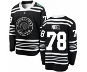 Men's Chicago Blackhawks #78 Nathan Noel Black 2019 Winter Classic Fanatics Branded Breakaway NHL Jersey