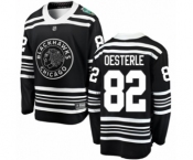 Men's Chicago Blackhawks #82 Jordan Oesterle Black 2019 Winter Classic Fanatics Branded Breakaway NHL Jersey