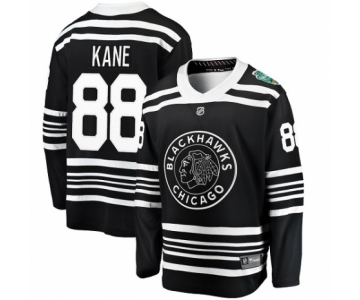 Men's Chicago Blackhawks #88 Patrick Kane Black 2019 Winter Classic Fanatics Branded Breakaway NHL Jersey