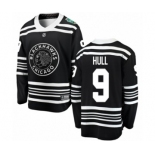 Men's Chicago Blackhawks #9 Bobby Hull Black 2019 Winter Classic Fanatics Branded Breakaway NHL Jersey