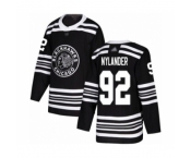 Men's Chicago Blackhawks #92 Alexander Nylander Authentic Black Alternate Hockey Jersey