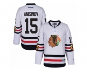 Men's Reebok Chicago Blackhawks #15 Artem Anisimov Authentic White 2017 Winter Classic NHL Jersey