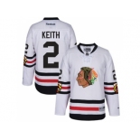 Men's Reebok Chicago Blackhawks #2 Duncan Keith 2017 Winter Classic White Stitched NHL Jersey