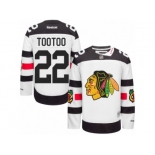 Men's Reebok Chicago Blackhawks #22 Jordin Tootoo Authentic White 2016 Stadium Series NHL Jersey