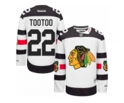 Men's Reebok Chicago Blackhawks #22 Jordin Tootoo Authentic White 2016 Stadium Series NHL Jersey