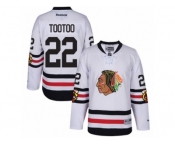 Men's Reebok Chicago Blackhawks #22 Jordin Tootoo Authentic White 2017 Winter Classic NHL Jersey