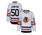 Men's Reebok Chicago Blackhawks #50 Corey Crawford 2017 Winter Classic White Stitched NHL Jersey